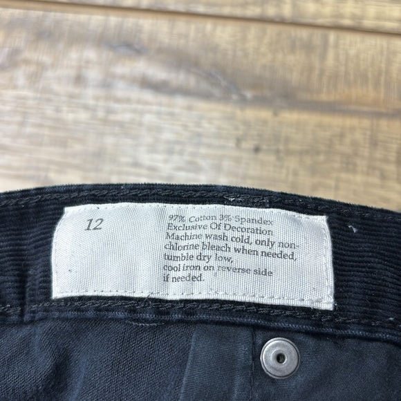 Women’s Ann Taylor Loft Black Modern Boot Baby Corduroy Pants Size 12 - Picture 3 of 9